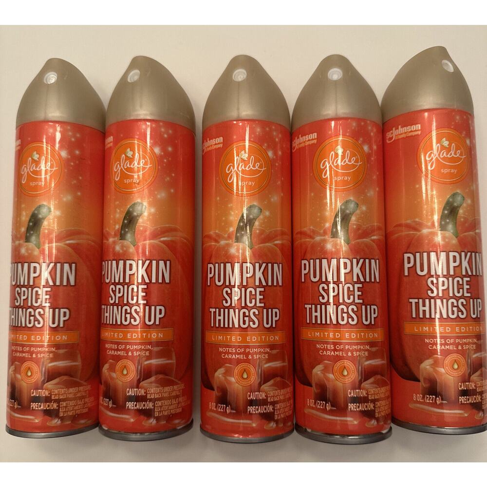 Pumpkin Spice Things‎ Up - Glade Room Spray - Lot of 5 Limited Edition